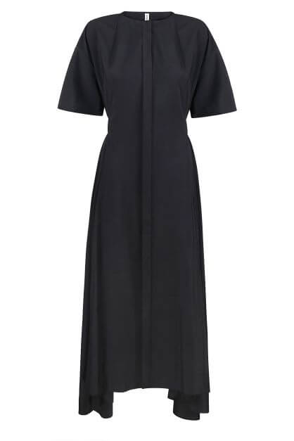 Silk Pleated Dress