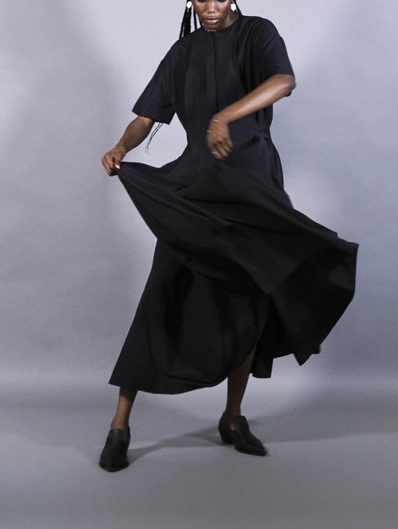 Silk Pleated Dress