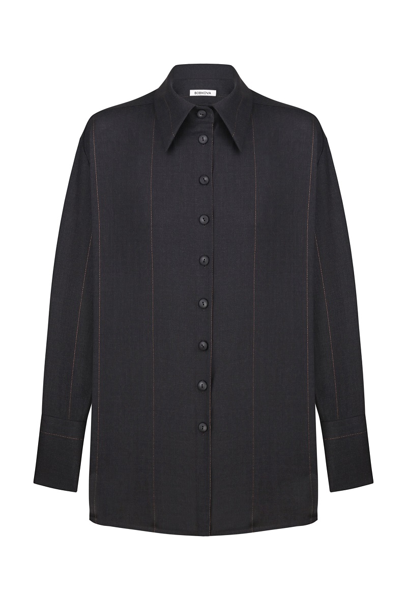 Grey Wool Shirt
