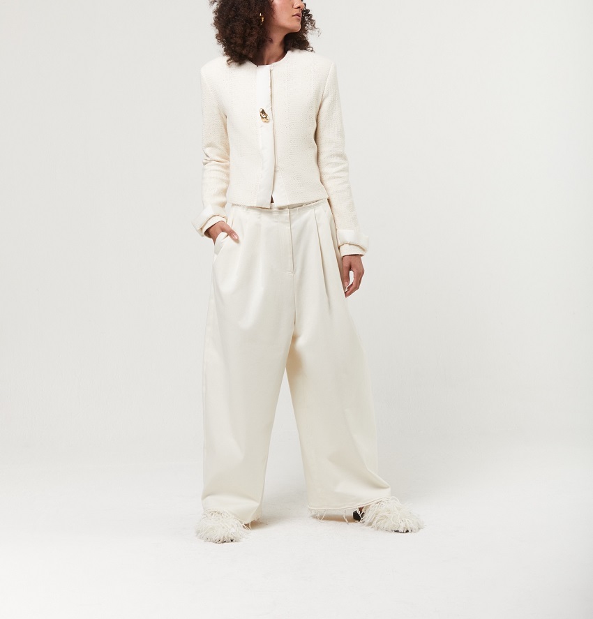 Creamy Knitted Jacket