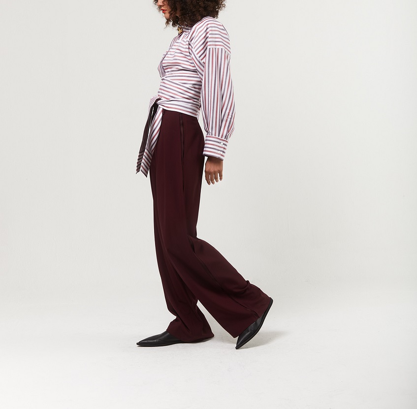 Striped Cropped Shirt